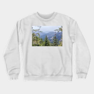 Landscape in the fog, Goslar, Harz Crewneck Sweatshirt